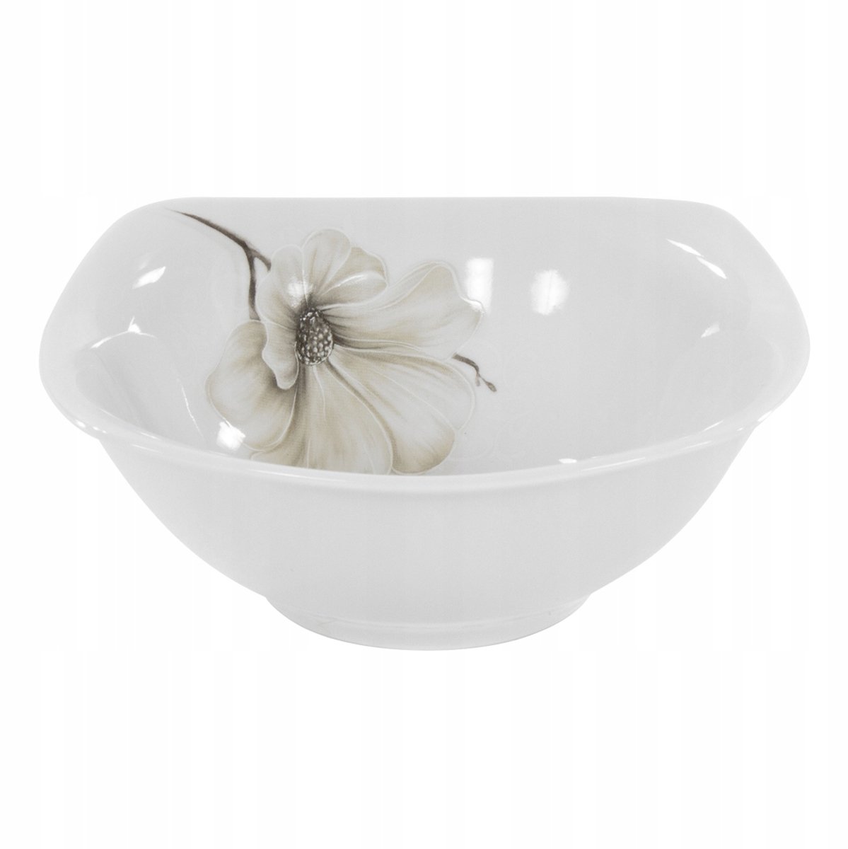 Saladekom Vierkant 23cm Porselein - Magnolia Akcent