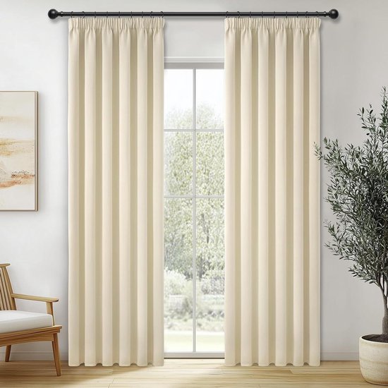 Gordijnen Voor Woonkamer 100 x 190 cm met Plooiband, met