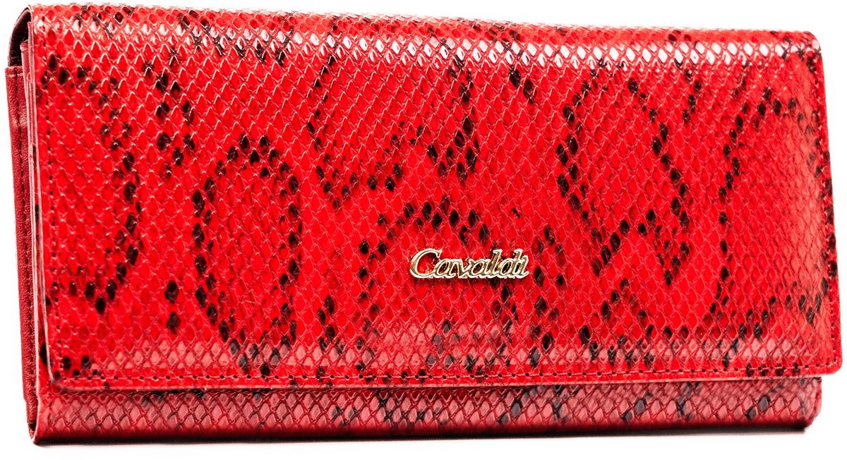 Damesportemonnee leer + PU PX24-DNH-BL-2267 Rood