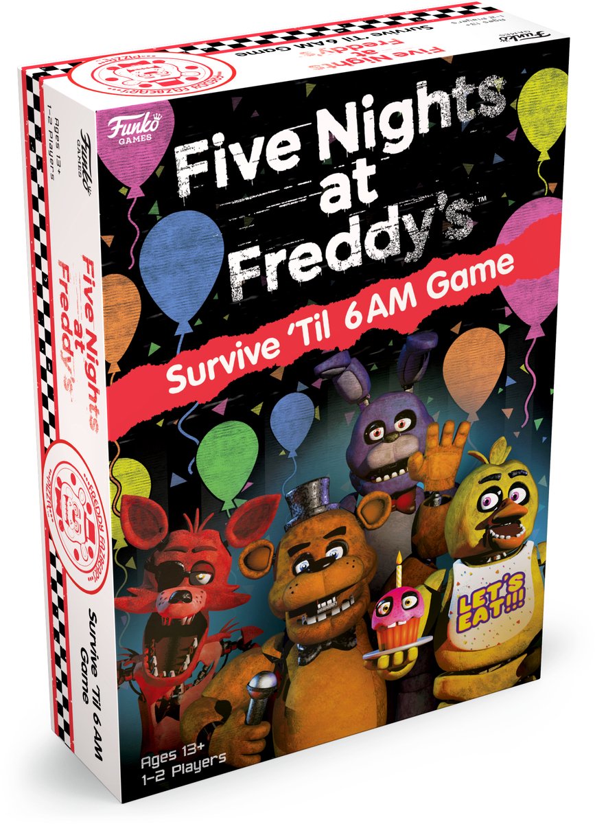 Five Nights at Freddy's - Survive 'Til 6AM Game - Bordspel - Coöperatief spel