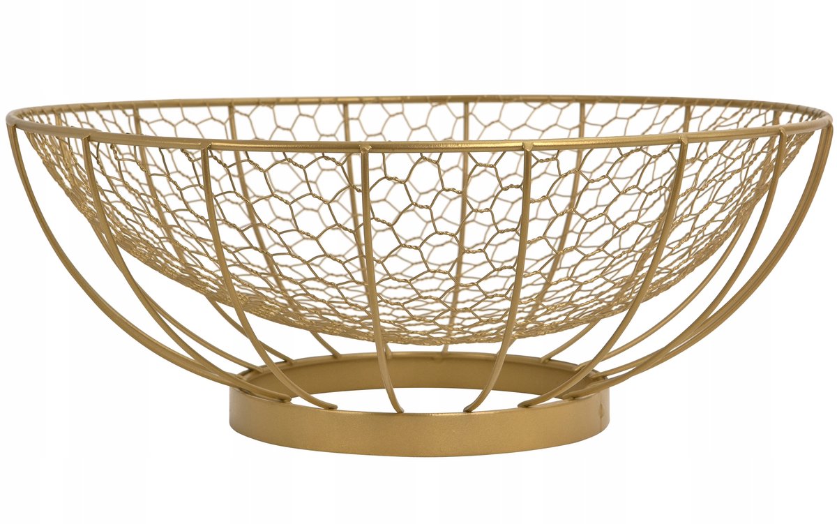 Decoratieve Kom Cedric Goud Ø 38 cm - Stijlvol Metaal