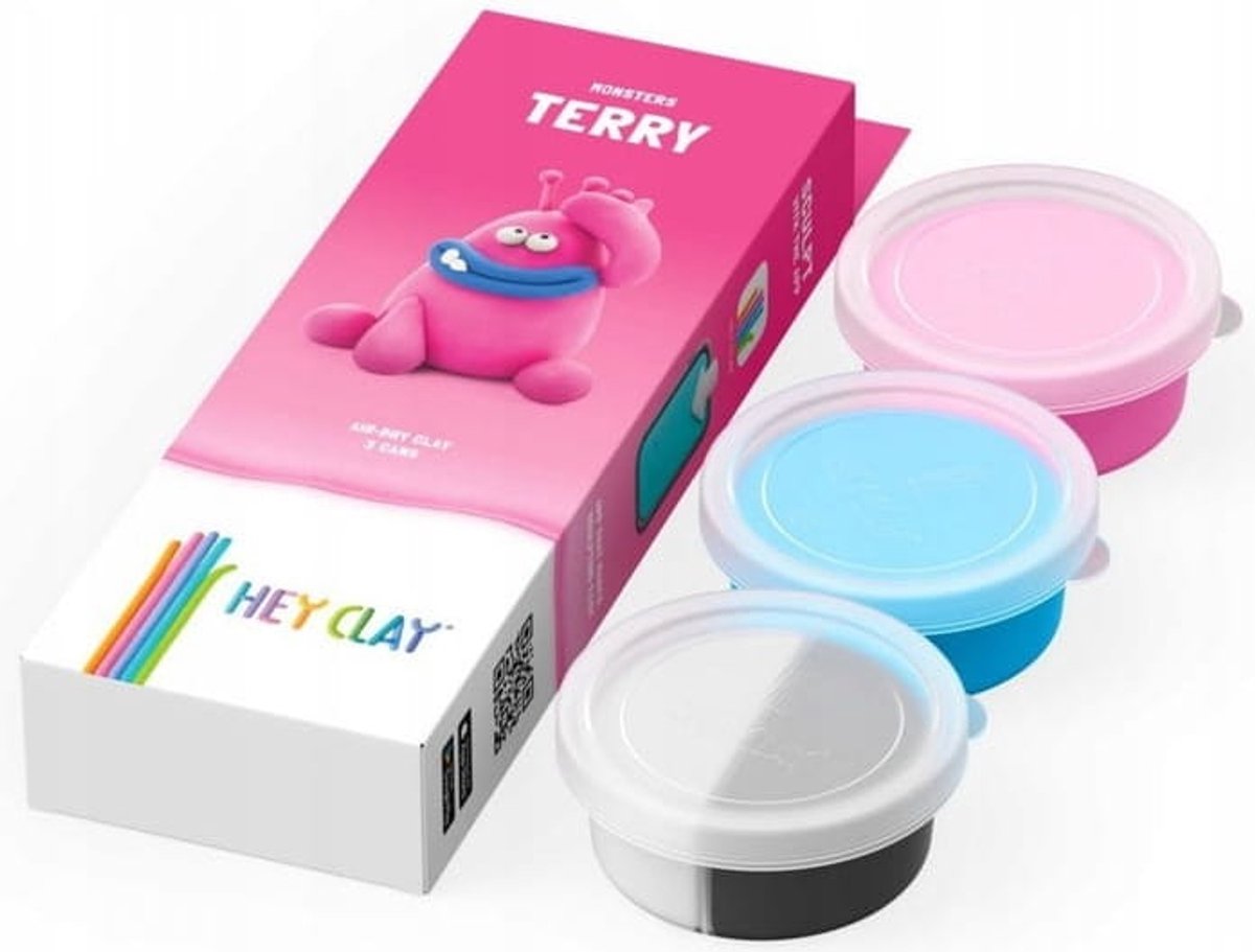Hey Clay Potmonster Terry - 3 Kleuren Klei