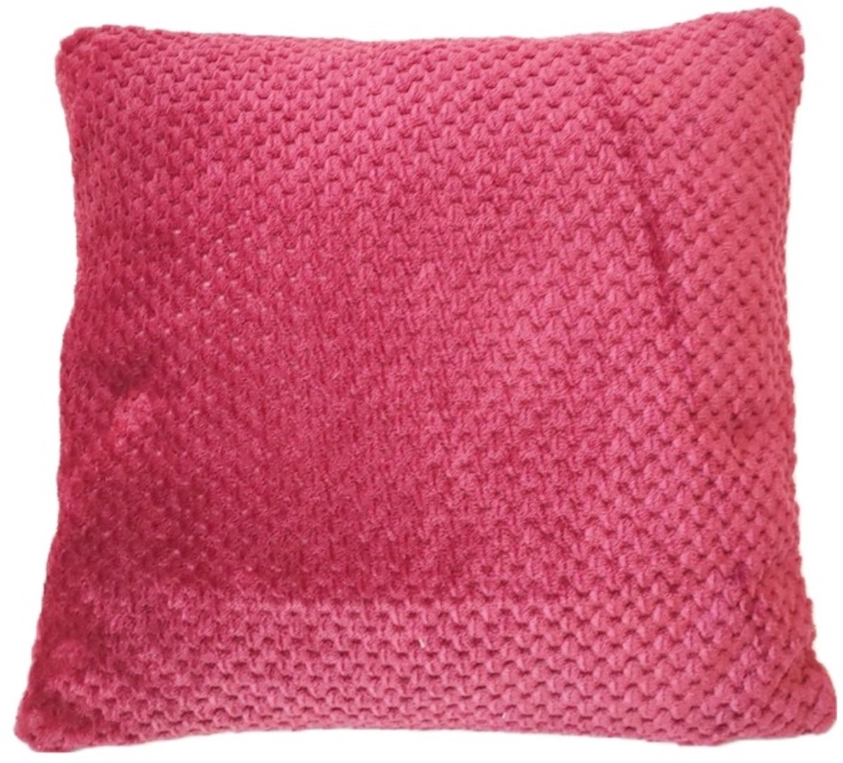 Zachte Decoratieve Kussen 40x40cm - Bordeaux Rood, Dubbelzijdig