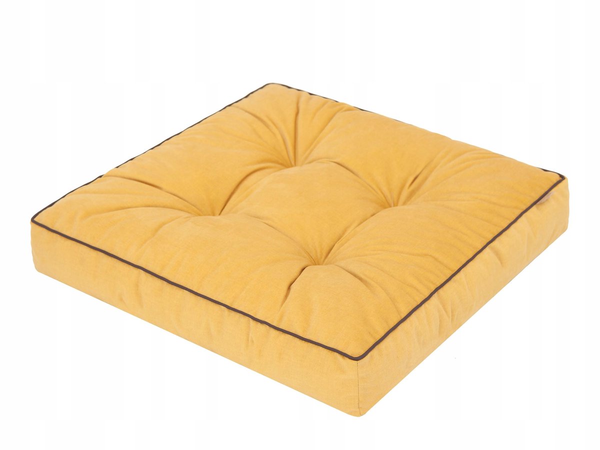 Vloerkussen Geel 58x58cm - Comfortabel en antislip