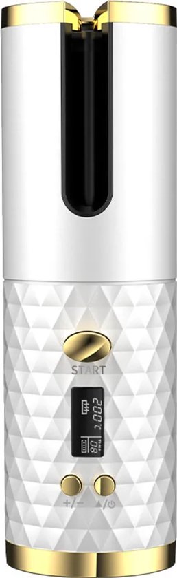 Draadloze automatische krultang (wit) - Het perfecte cadeau - Draadloze - €26,89