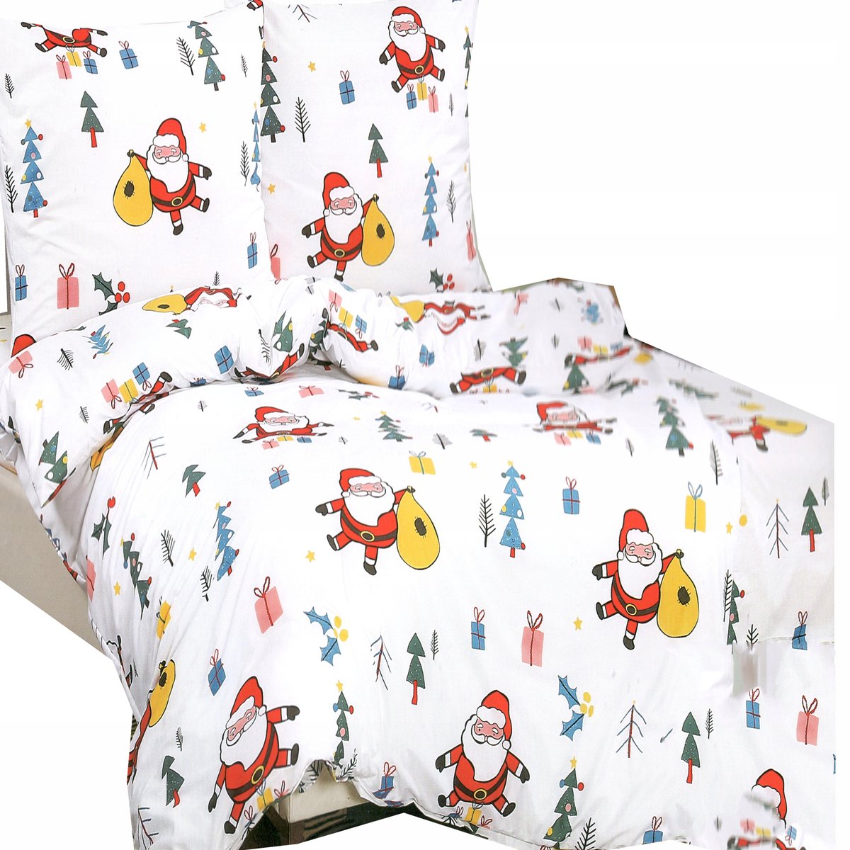Kerstkatoen Beddengoedset 3-delig 200x200cm