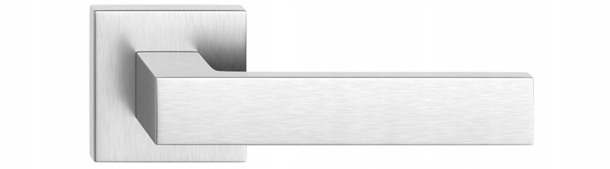 Cube Q Slim Deurklink Geborsteld Chroom - Metaal-Bud ZCUKSCM