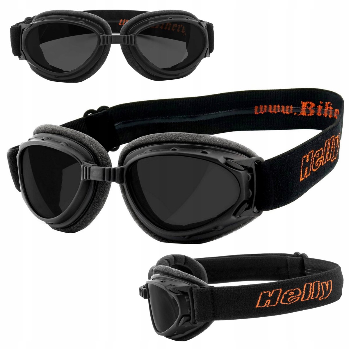 Merkloze Retro Vintage Motorbril - Sterk Getint