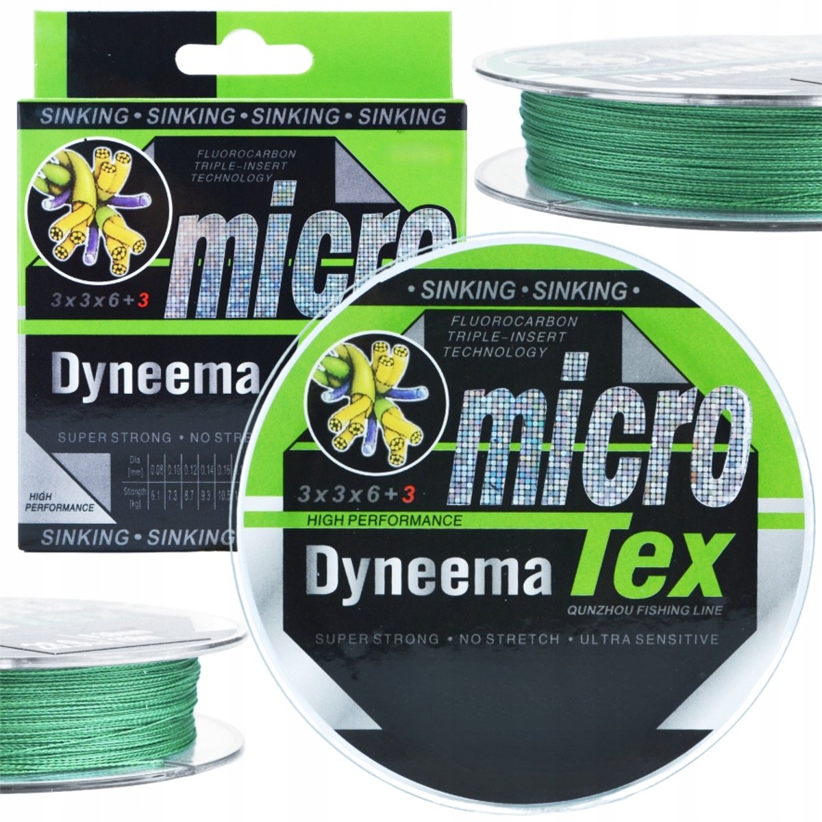 Onzichtbare Dyneema Vislijn 0.20mm 16kg Zinkend