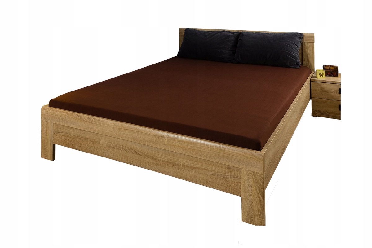 Jersey hoeslaken 120x190x5 cm met elastiek - 25 kleuren
