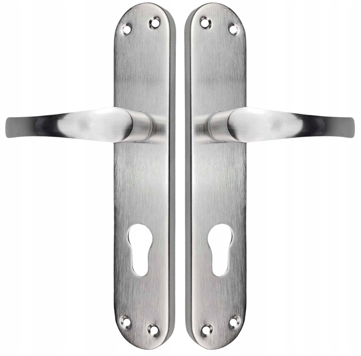 Deurklink ALFA Nikkel Satiné 90mm - Economische Binnendeurklink