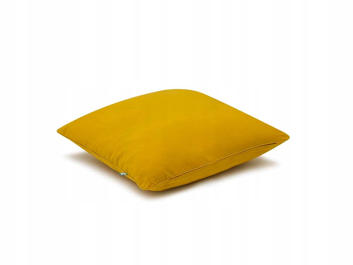 Basic Kussenhoes Mosterdgeel 70x80 cm - Zacht Katoen met Rits