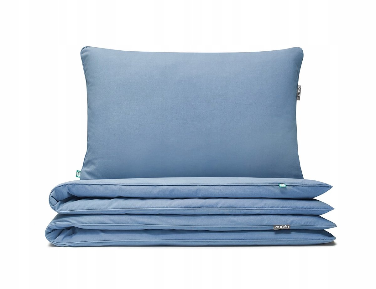 Basic Blauw Beddengoed Set 200x200cm + 2x 80x70cm Katoen