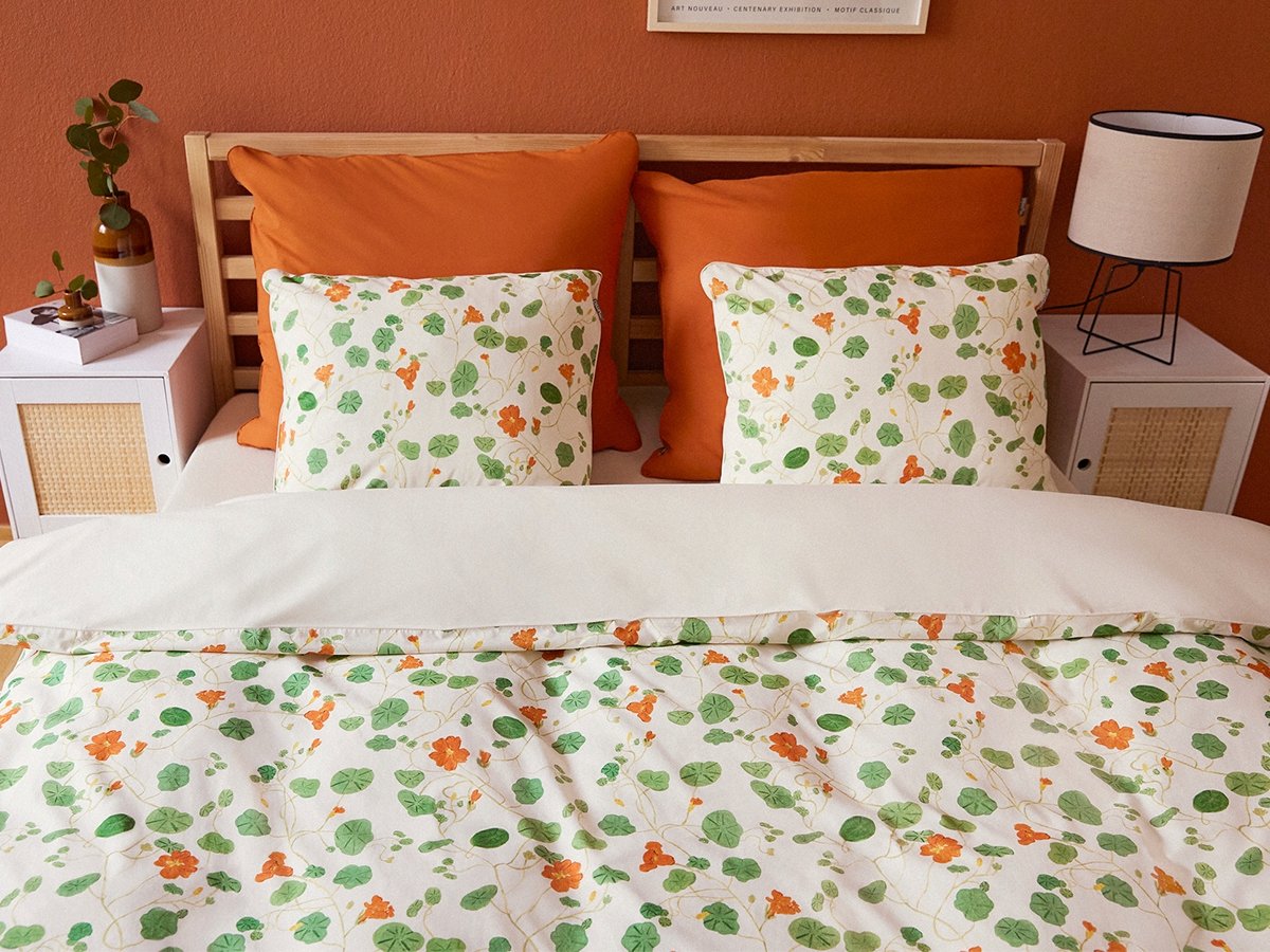 Dekbedovertrek Nasturtium 200x200 cm met 2 Kussenslopen 80x70 cm