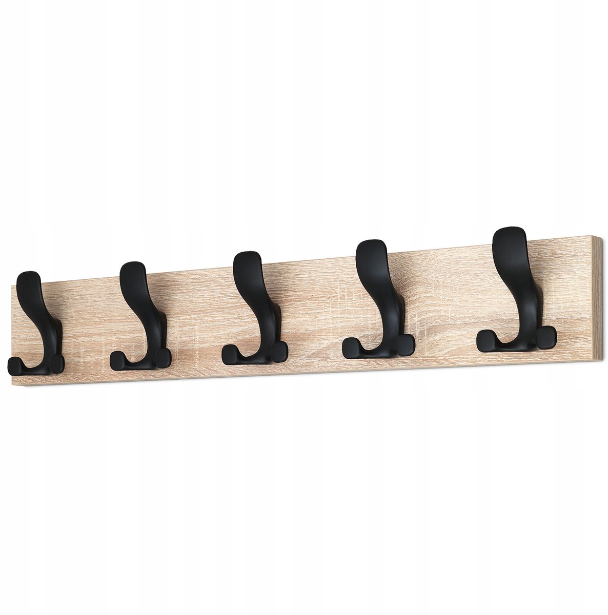 Sonoma Eiken Wandhanger met 5 Haken - Modern Design