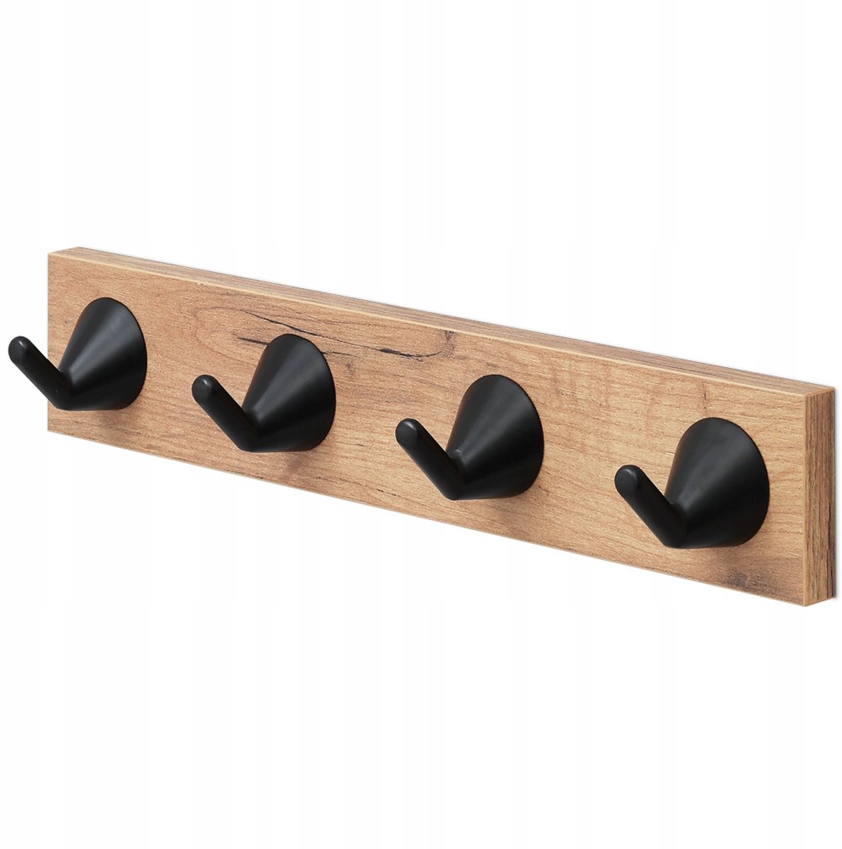 Wandkapstok Loft Design Goud Eiken met 4 Haken