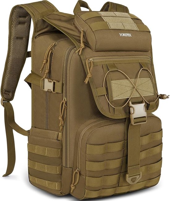 Yorepek Sac à Dos Tactique Imperméable 45L – Grand Sac à Dos Militaire Outdoor Survie, Adapté comme Kit d'Urgence pour Adultes