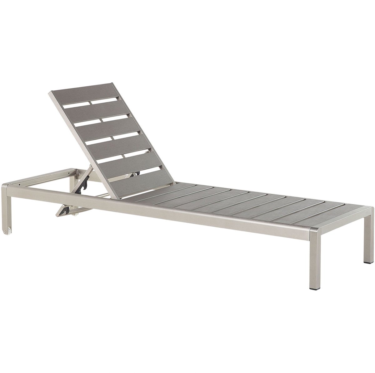 NARDO - Strandstoel - Grijs - Aluminium