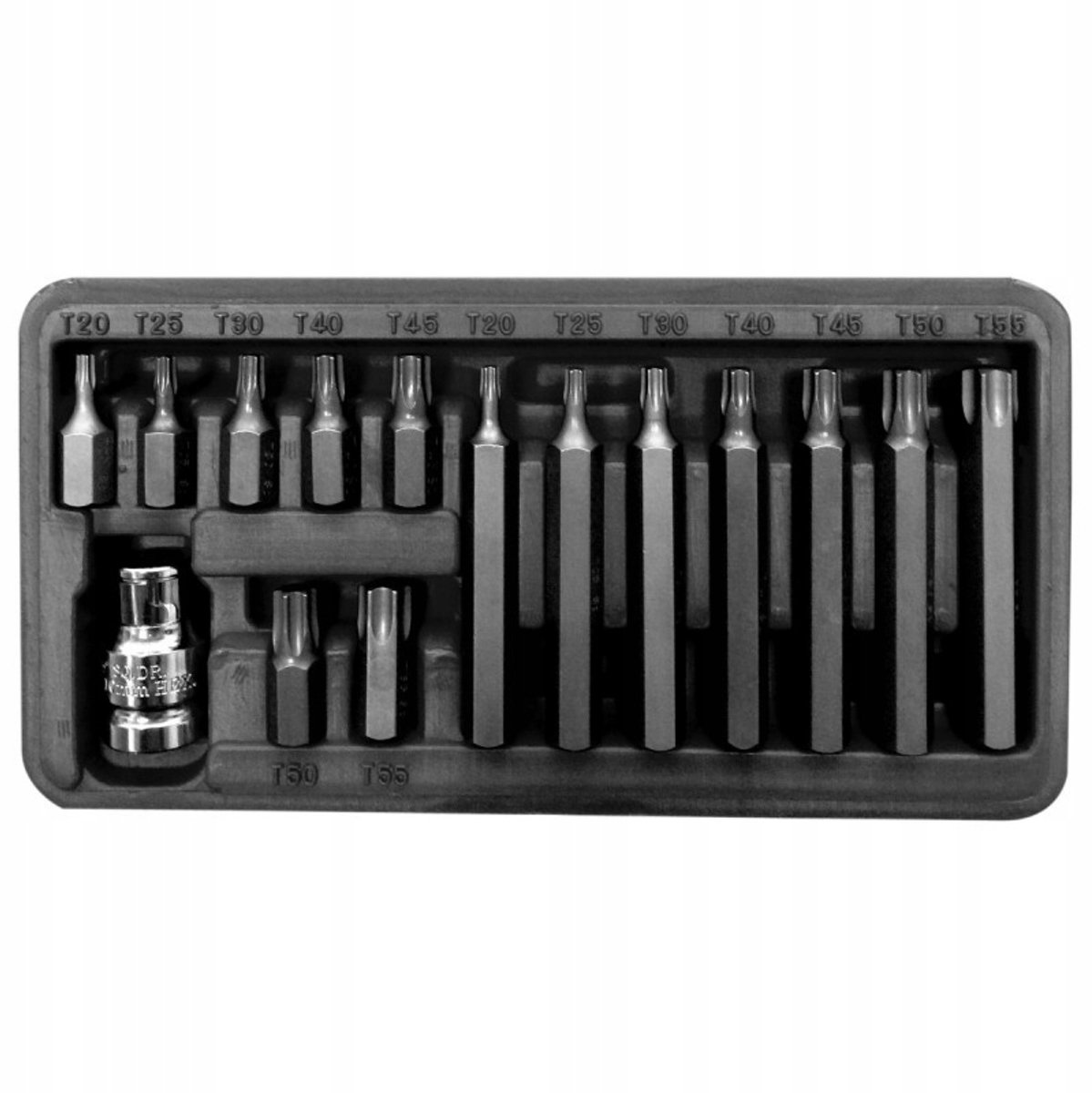 Proline Torx Bitset T20-T55 3/8" - 15 Delen