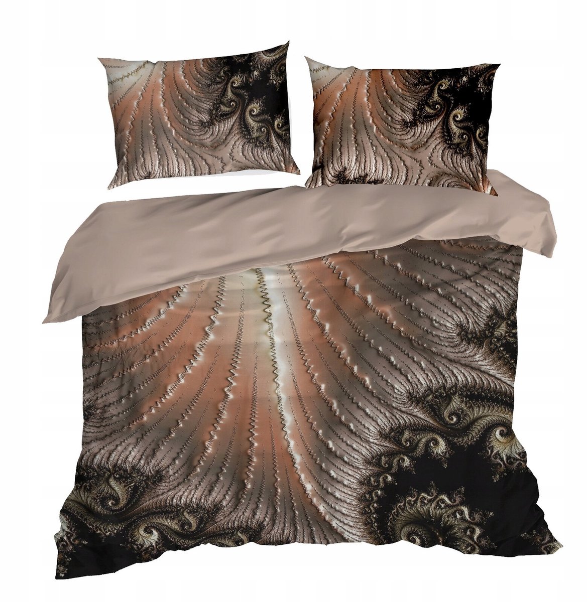 Reina Satin Beddengoed Set 220x200cm - Luxe Katoen Satin Bruin