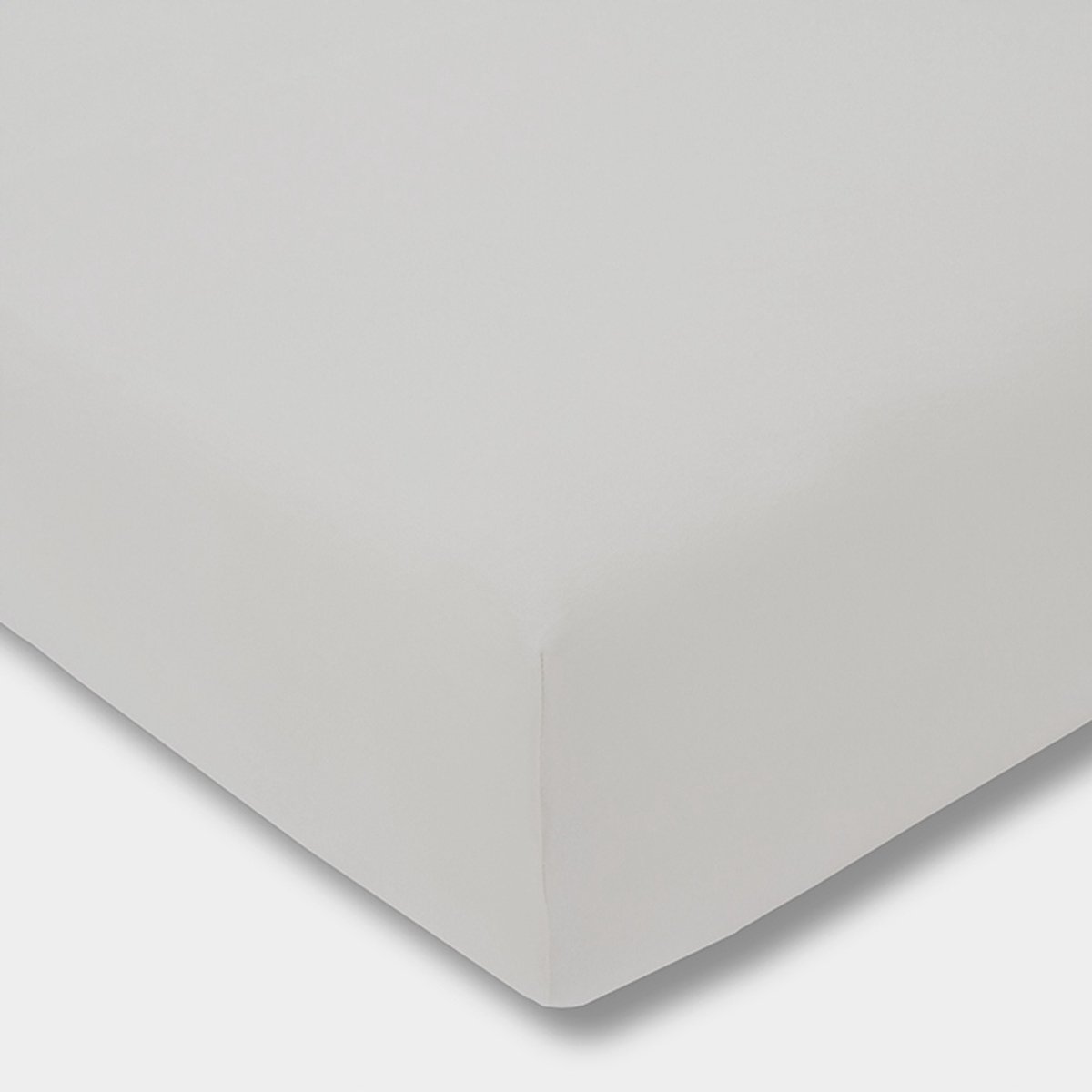 Estella Jersey Hoeslaken 200x200cm Lichtgrijs 160g/m² Katoen