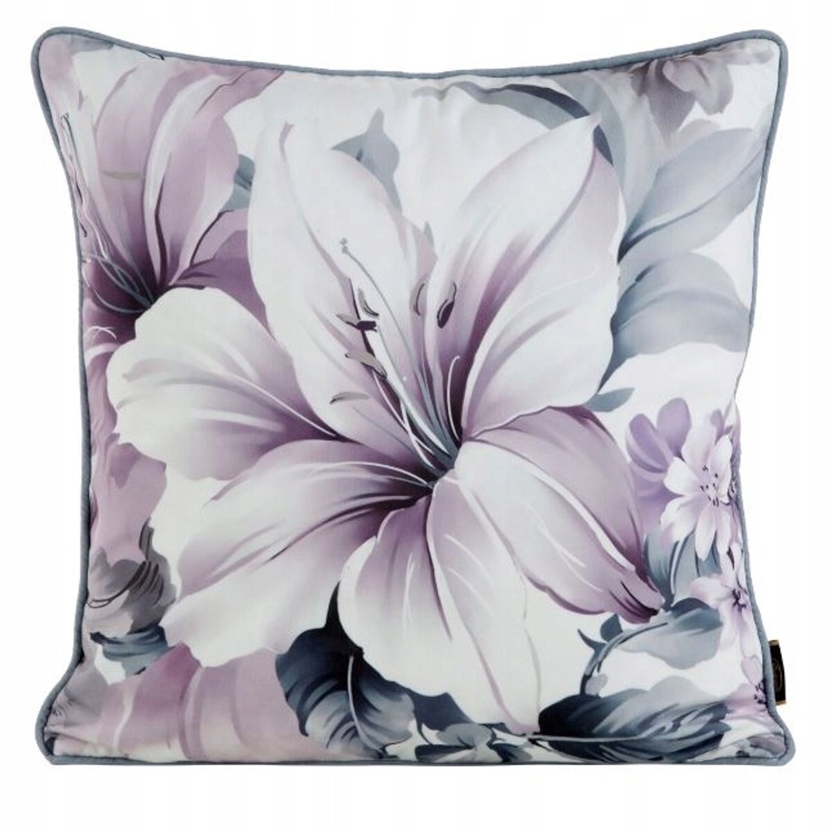 Decoratieve Kussenhoes 45x45cm Fluwelen Elegante Paars Bloemen