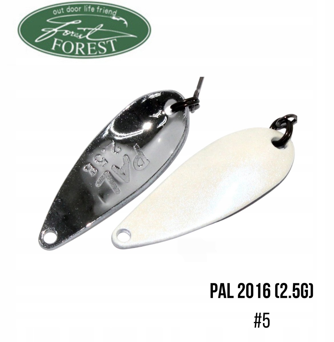 Forest PAL 2016 Wobbler 2,5g - Zilver Wit