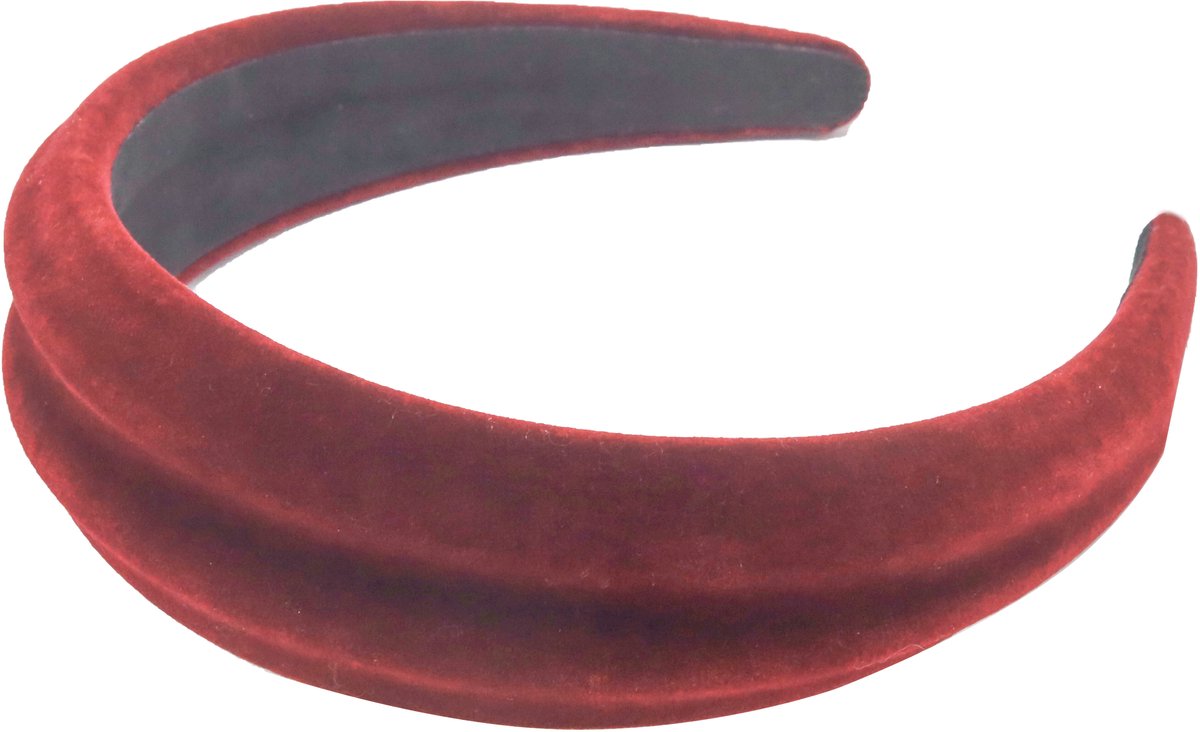 Emilie collection - haarband - fluweel - rood - diadeem