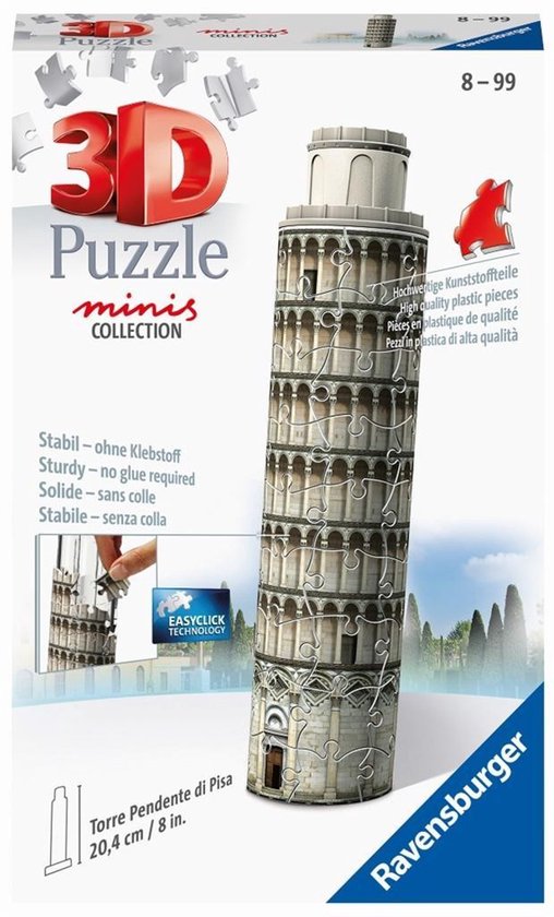 Ravensburger - Puzzle 3D Building - Collection midi illuminée - Tour de Pise - Night Edition Ravensburger - Puzzle 3D Building - Collection midi illuminée - Tour de Pise - Night Edition