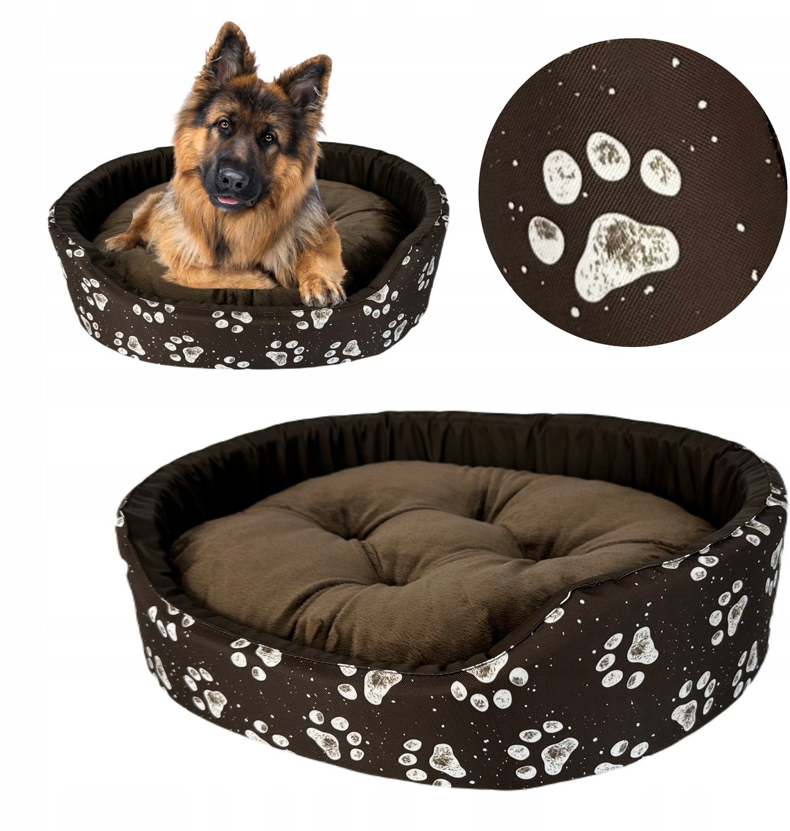 Waterproof Hondenmand Kattenmand XXL met Kussen - Duurzaam en Makkelijk Schoon te Maken