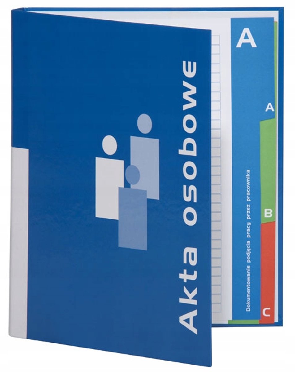 Donau A4 Ringbandkaart Personeelsdossier 20mm Blauw