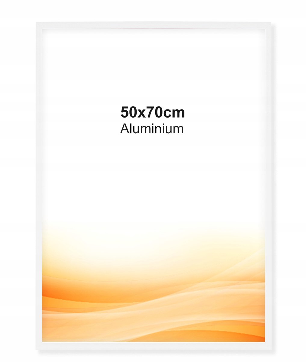 Aluminium Fotolijst Wit Mat 50x70 cm - Stijlvol en Duurzaam