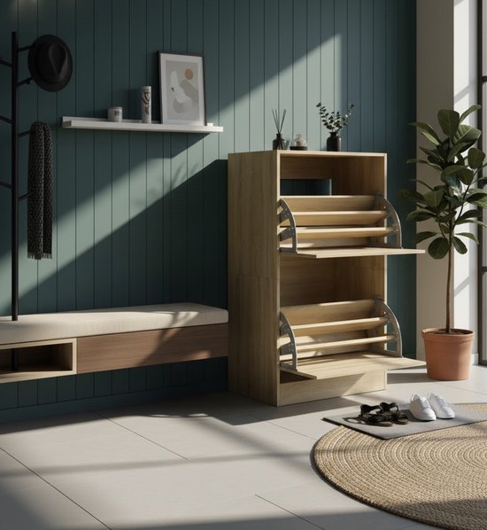 Wzmazingly 360° Draaibaar Schoenopbergkast, Meerdere Verdiepingen Staal Hoek Schoenenkast, Vertica Achthoek Schoenrek, Eenvoudig En Modern, Entree Schoenentoren (Color : 43cm-Black, Size : 9 Tier-1