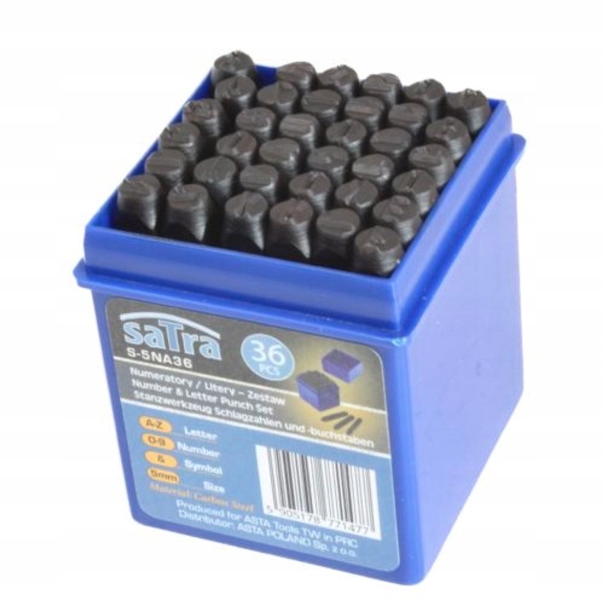 Satra Numerale & Alfabet Stempelset 5mm 36 st