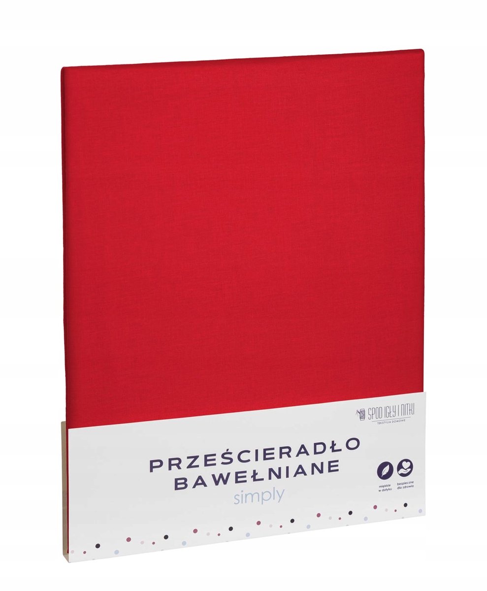 Rood Katoenen Hoeslaken 200x220 cm - Ademend & Zacht