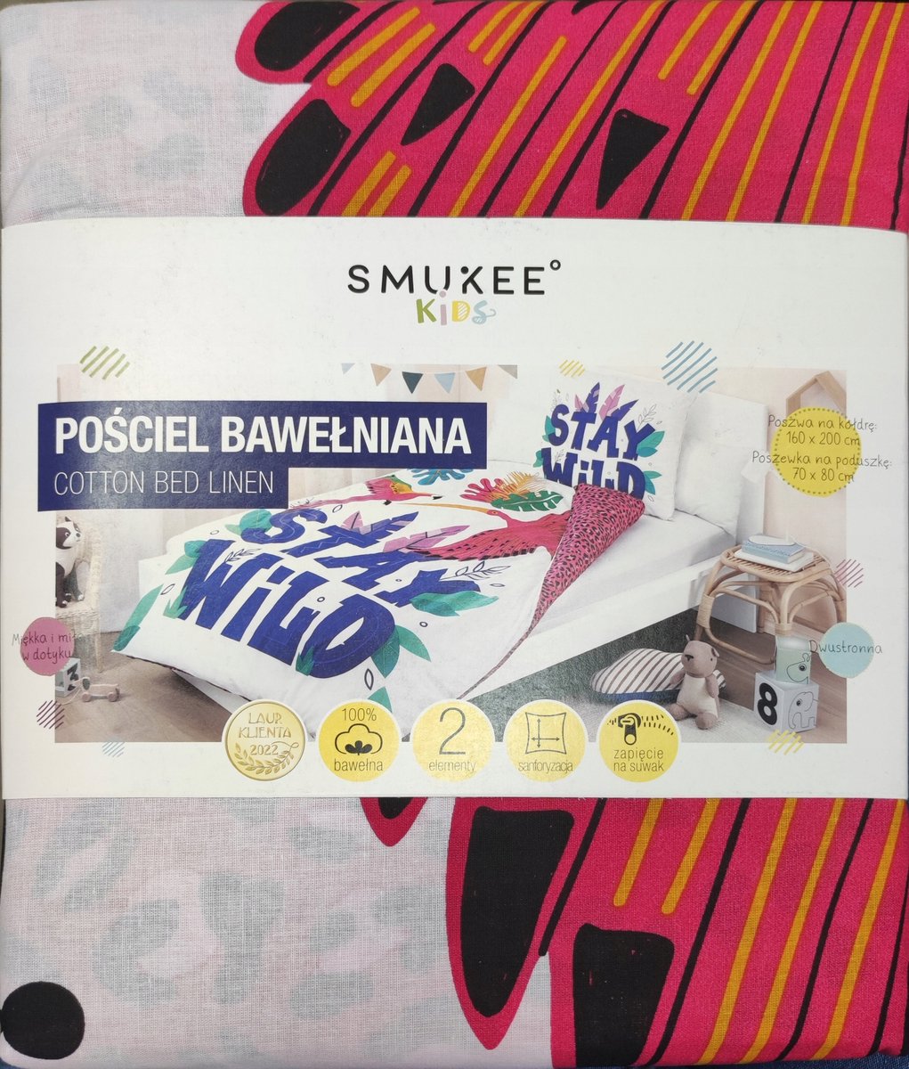 Smukee katoenen dekbedovertrekset 160x200cm met kussensloop 70x80cm