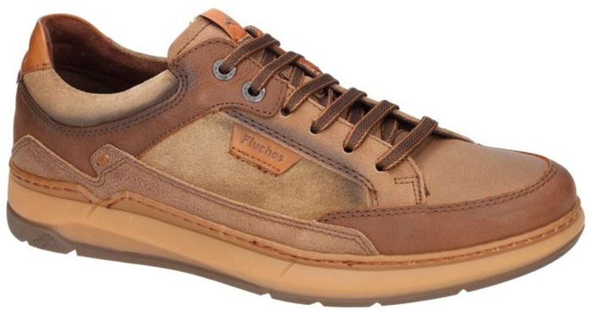 Fluchos -Heren - taupe - casual schoenen - maat 43
