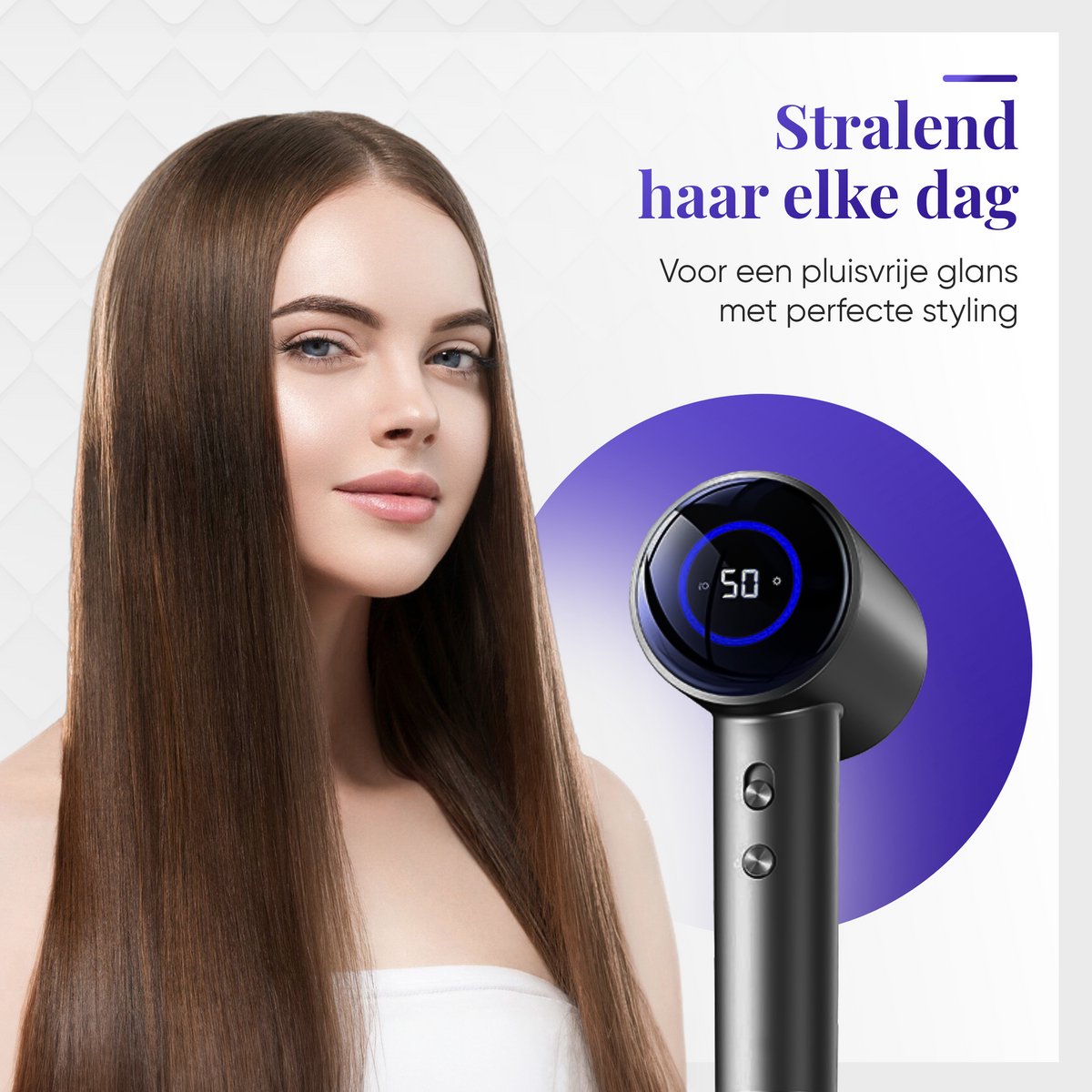 Glisse Prodry - Wit - Professionele Fohn met diffuser - afbeelding 3