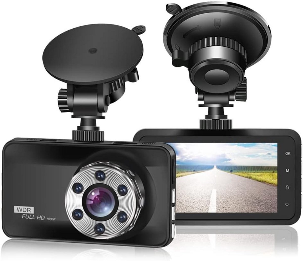 Dashcam voor auto voor en achter – Dual dashcam – Voor- en achtercamera – Autocamera – Full HD dashcam – Dashcam met nachtzicht – Dashcam met bewegingssensor – Groothoeklens – Parkeermodus – Loop recording – Dashcam met SD-kaart