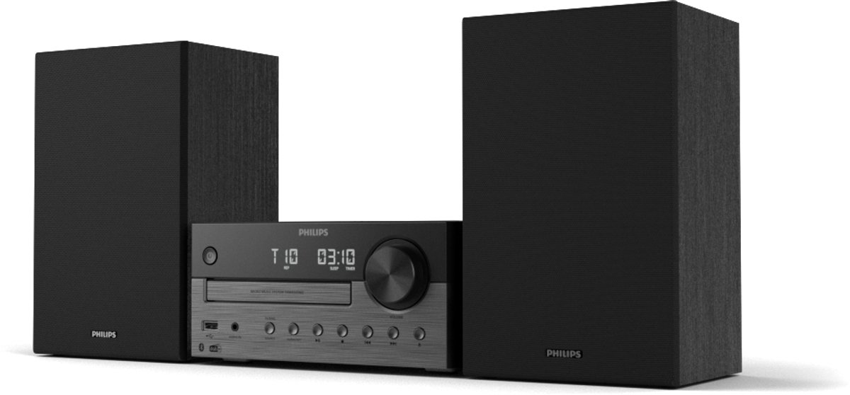 PHILIPS TAM4505M2/12 Micromuzieksysteem - DAB+ / FM Radio - CD - streaming - Auracast - 80W - Bluetooth 5.4 - Donkergrijs / zwart thumbnail 2
