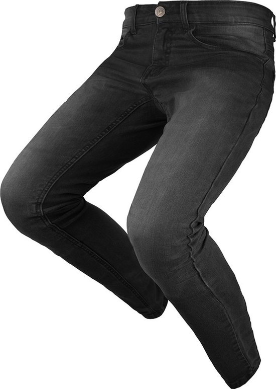 By City Motorbroek spijkerbroek Route II Jeans Black-32
