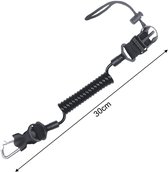 Duikkoord, Blijf Duiken Anti Verloren Spring Coil Lanyard Safety Emergency Tool Met Quick Release Voor Cameras En Duiklamp