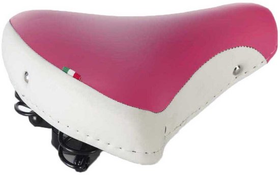Selle Montegrappa Originale Pour Vélo De Route/course - Cuir Synthétique Marron - Fabriquée En Italie