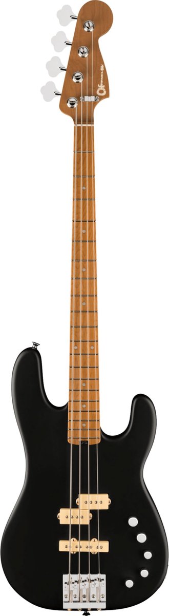 Charvel Pro-Mod San Dimas Bass PJ IV Satin Black - Elektrische basgitaar