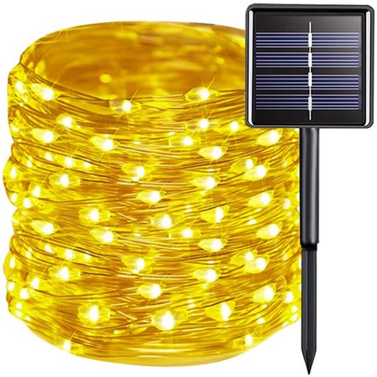 Gardlov Solar Lichtslinger 15m IP44 - Waterdichte Buitenverlichting - 8 Verlichtingsmodi