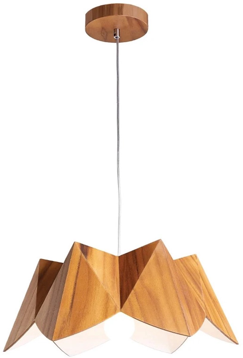 Accord Houten LED Hanglamp Physalis | 1X E27 Max 40W | Teak