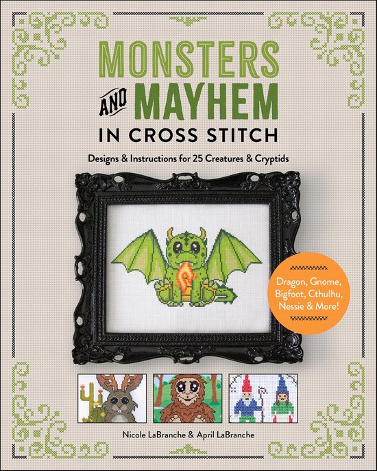 Monsters and Mayhem in Cross-Stitch - cover