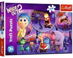 foto van Trefl puzzel Disney Inside Out 2 - 200 stukjes - kleurrijk kinderspeelgoed.