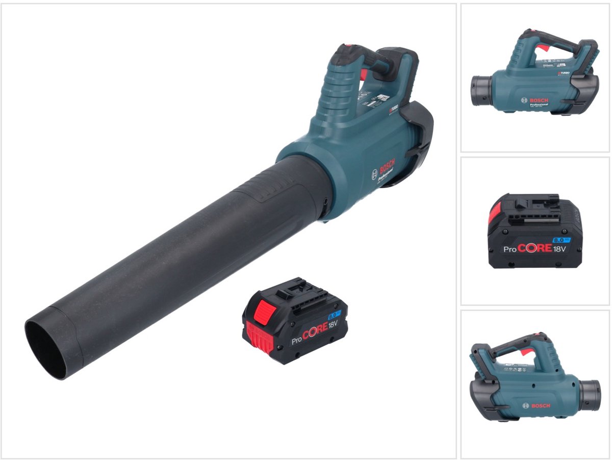 Bosch GBL 18V-750 Professionele accubladblazer 18 V BITURBO Brushless + 1x ProCORE accu 8.0 Ah - zonder lader