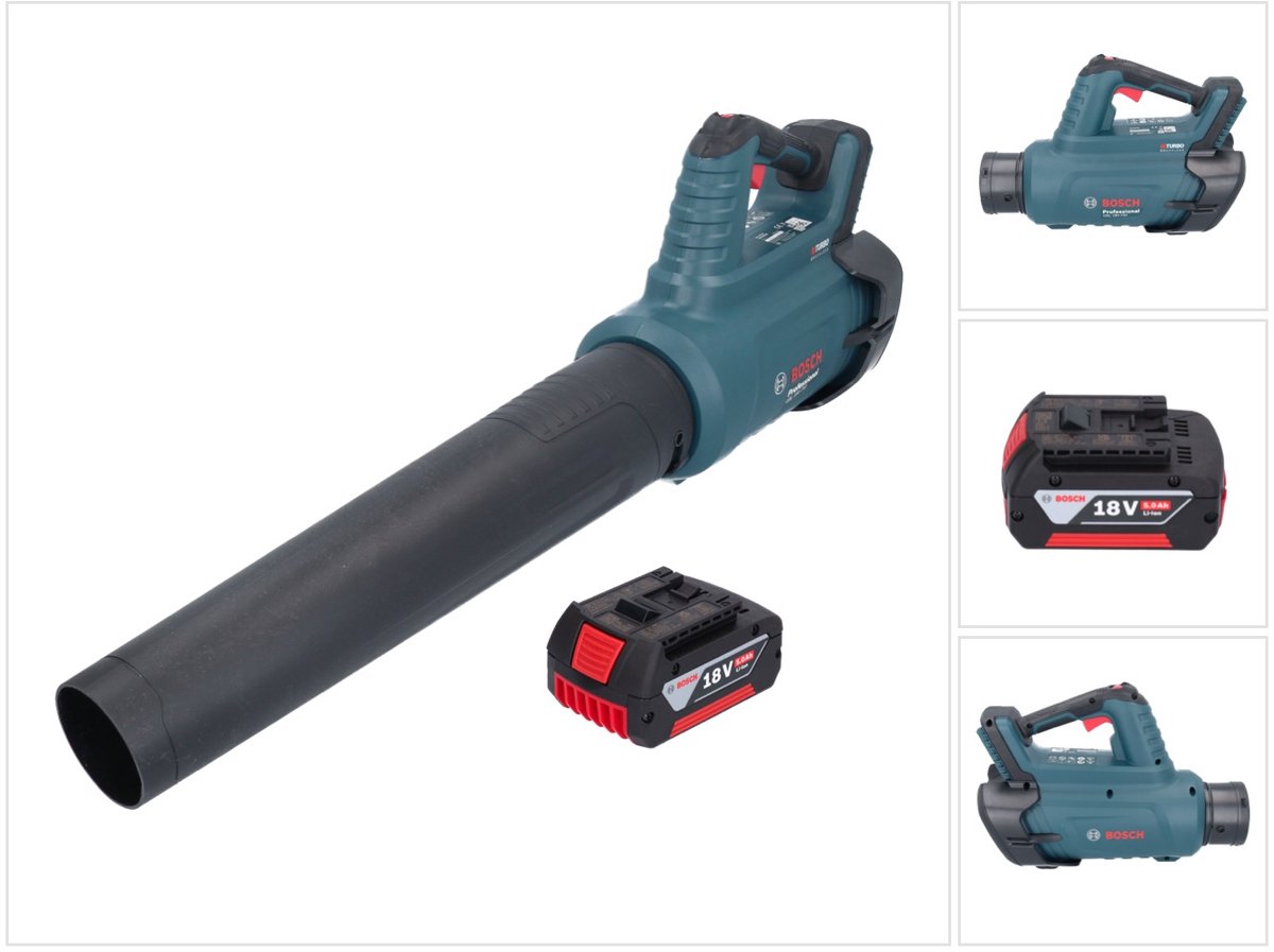 Bosch GBL 18V-750 Professionele accubladblazer 18 V BITURBO Brushless + 1x oplaadbare accu 5.0 Ah - zonder oplader